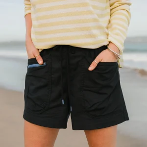 Basswood Bio-Baumwolle Shorts - Schwarz