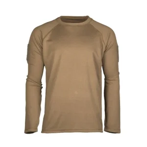 Mil-Tec - Tactical Quick Dry Langarm-T-Shirt // Dunkler Sand / Coyote