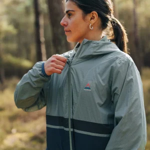 Viento Windjacke - Pistazie/Dunkelblau