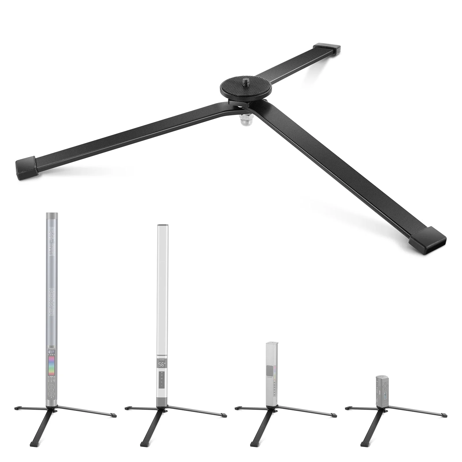 NEEWER CTN5 Metall Ministativsockel für TL120C TL60 CL124 Tube Light Wand Stick