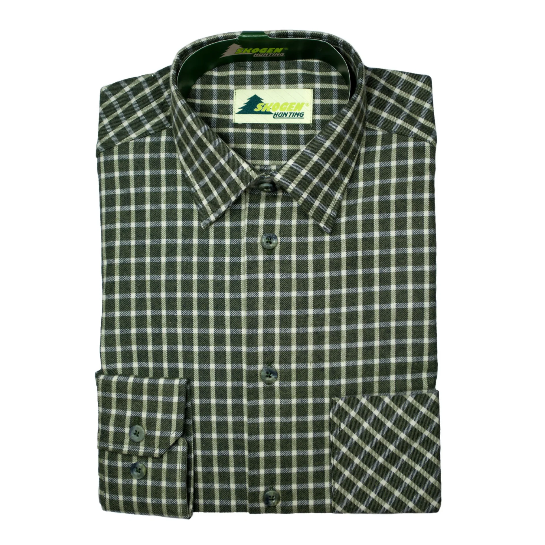 SKOGEN Hemd 1/1 Arm Herrenhemd Jagdhemd Wanderhemd Karohemd – Bild 2