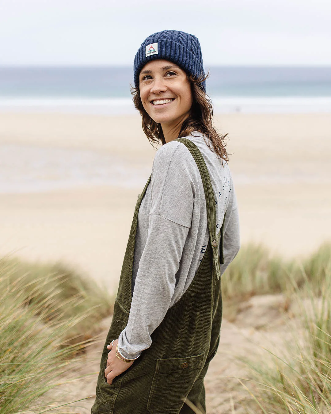 Tiaga Cord Latzhosen - Khaki – Bild 7