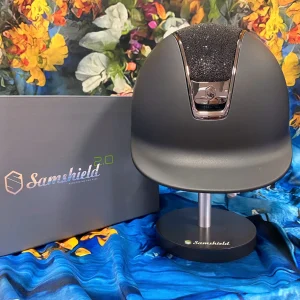Samshield Reithelm "Shadow 2.0" schwarz Top crystal fabric Größe M (55-58 cm)