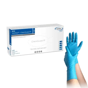 MaiMed ChemGuard PF Nitrilhandschuhe Blau 50 Stück Chemikalienschutz