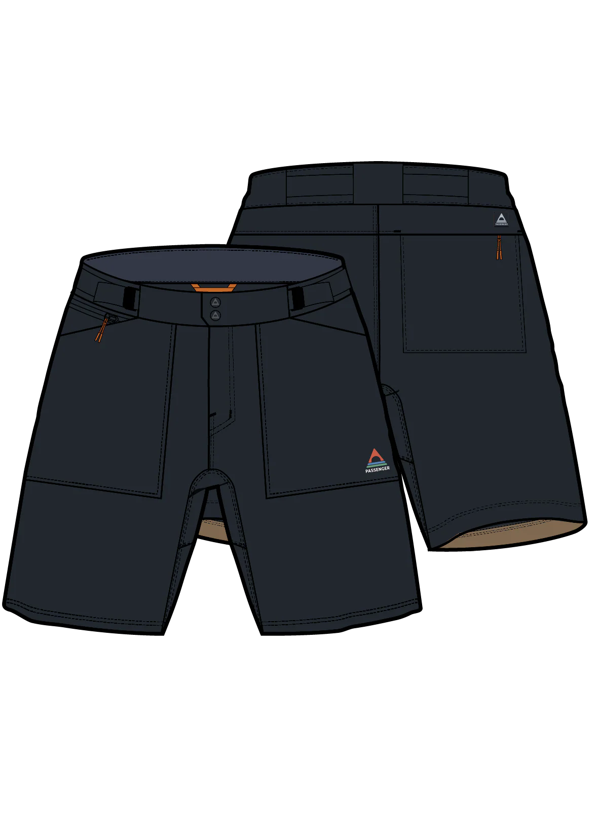 Ridescape Herren Active Shorts - Schwarz – Bild 8