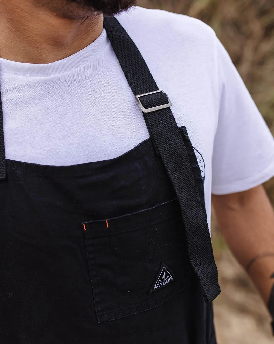 Yard Bio-Baumwoll-Denim-Schürze - Schwarz – Bild 3