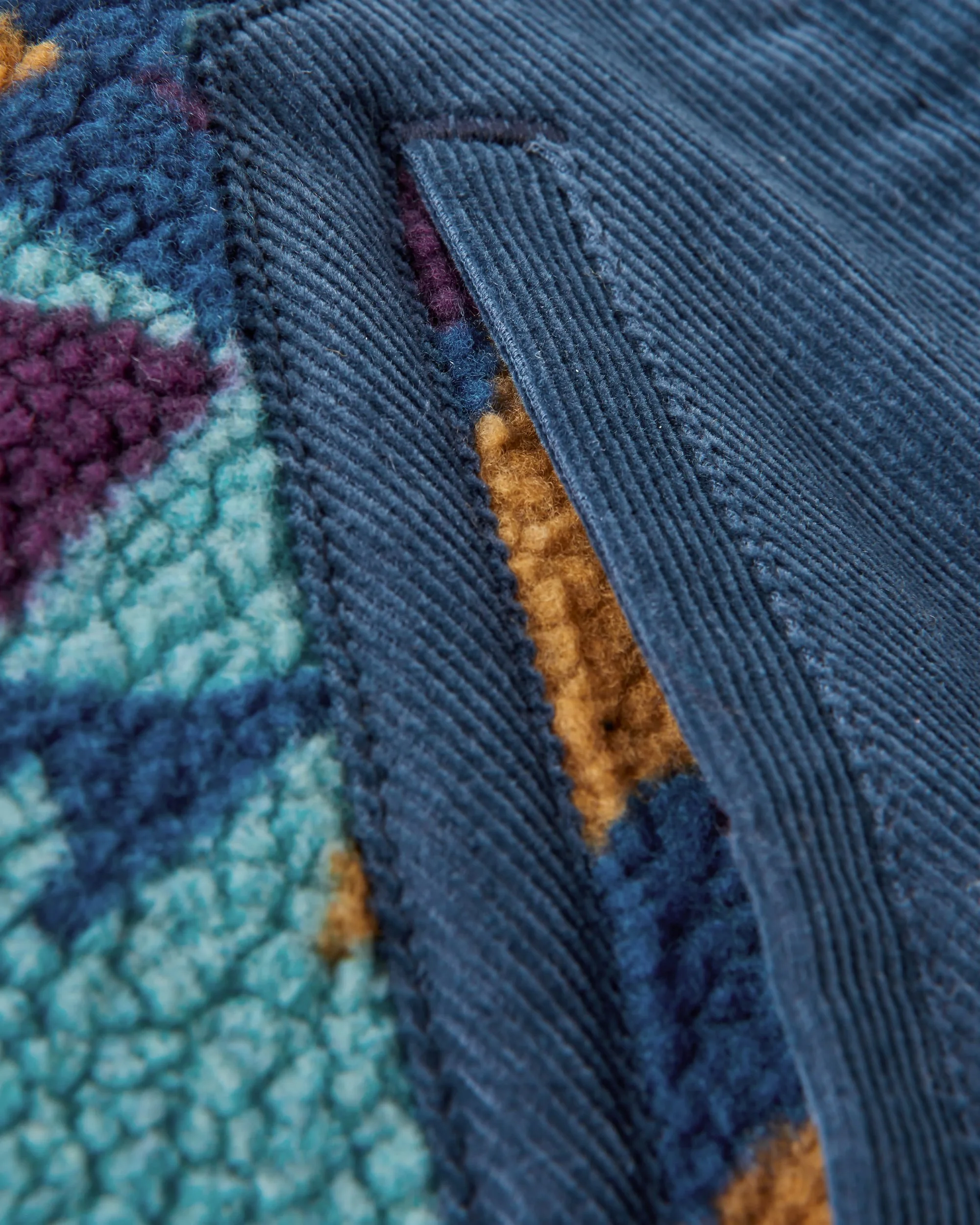 Clover Sherpa-Fleece - Tiefblaues Tarnmuster – Bild 8