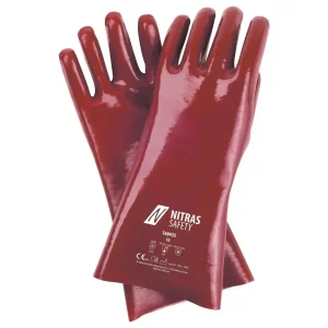 NITRAS PVC Chemikalienschutzhandschuhe | rot | 160435 | Gr. 10