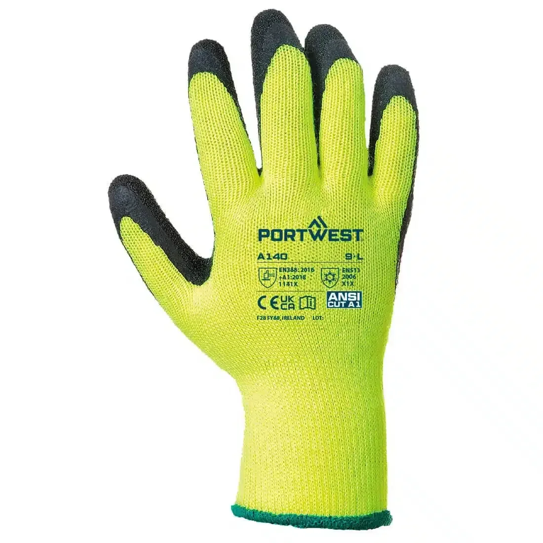 PORTWEST THERMO Grip Handschuhe A140 | Neon/Schwarz – Bild 3