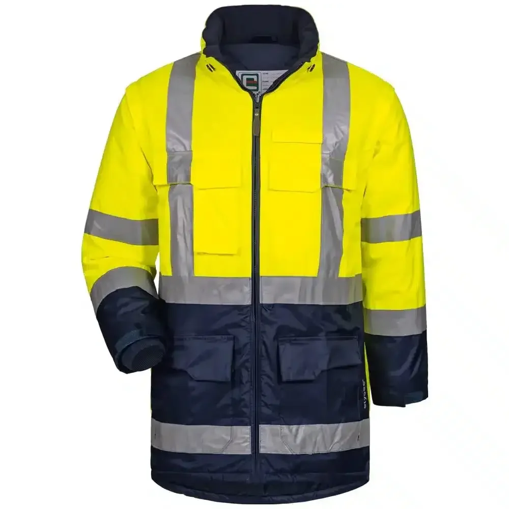 Warnschutz Parka gelb/marine EN20471/EN343 | ELYSEE JEKYLL – Bild 3