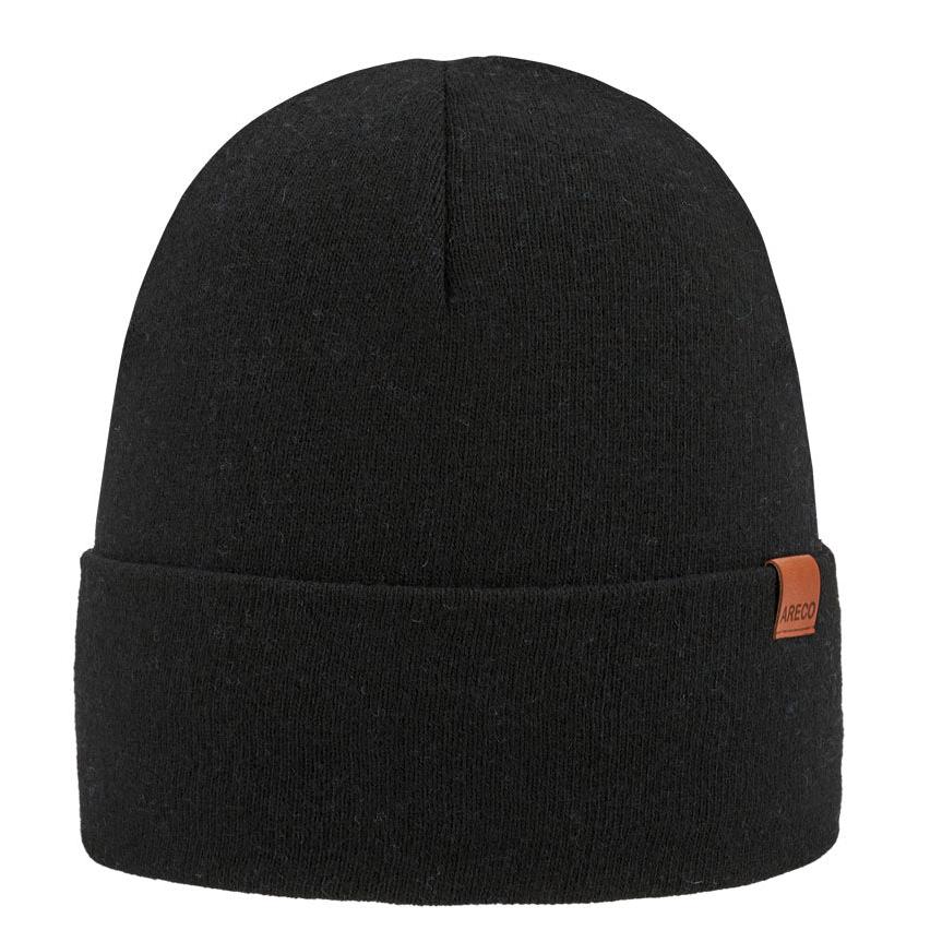 ARECO Unisex Beanie Cashmere Cashfive Geo 7376 Mütze Strickmütze