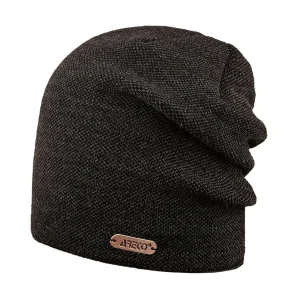 ARECO Herren Beanie 7576  Mütze Strickmütze Wintermütze