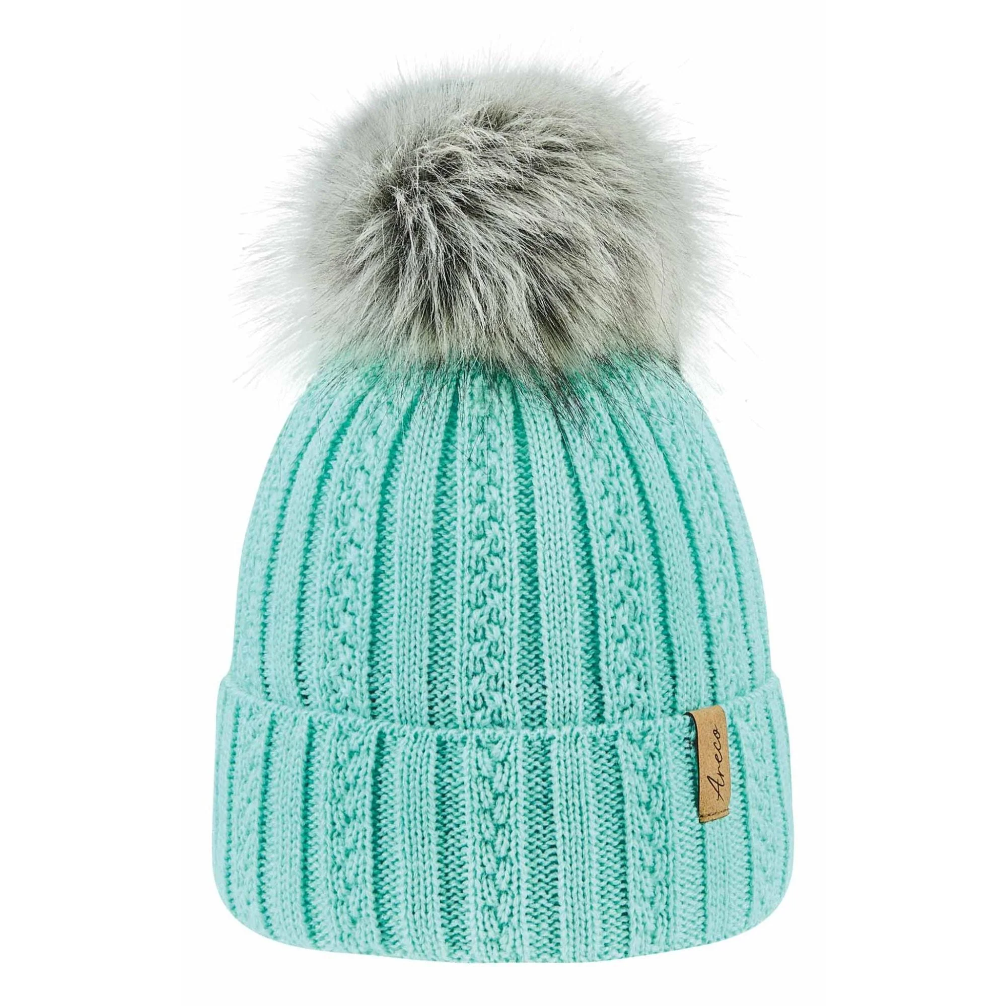 ARECO Kinder Pudelmütze Juniors 7826 Girls Mütze Bommelmütze Wintermütze – Bild 4
