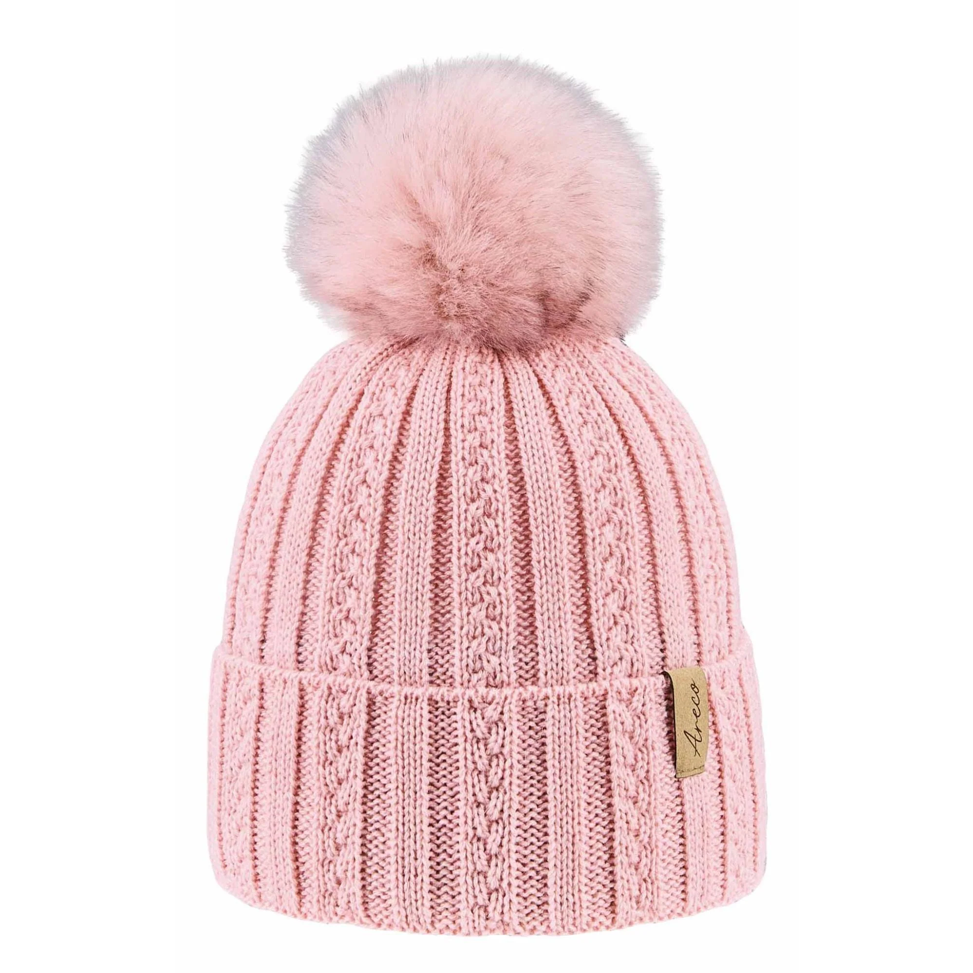 ARECO Kinder Pudelmütze Juniors 7826 Girls Mütze Bommelmütze Wintermütze – Bild 5