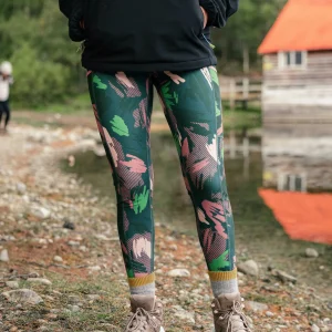 Mantra Aktiv Leggings - Abstrakte Bergtanne
