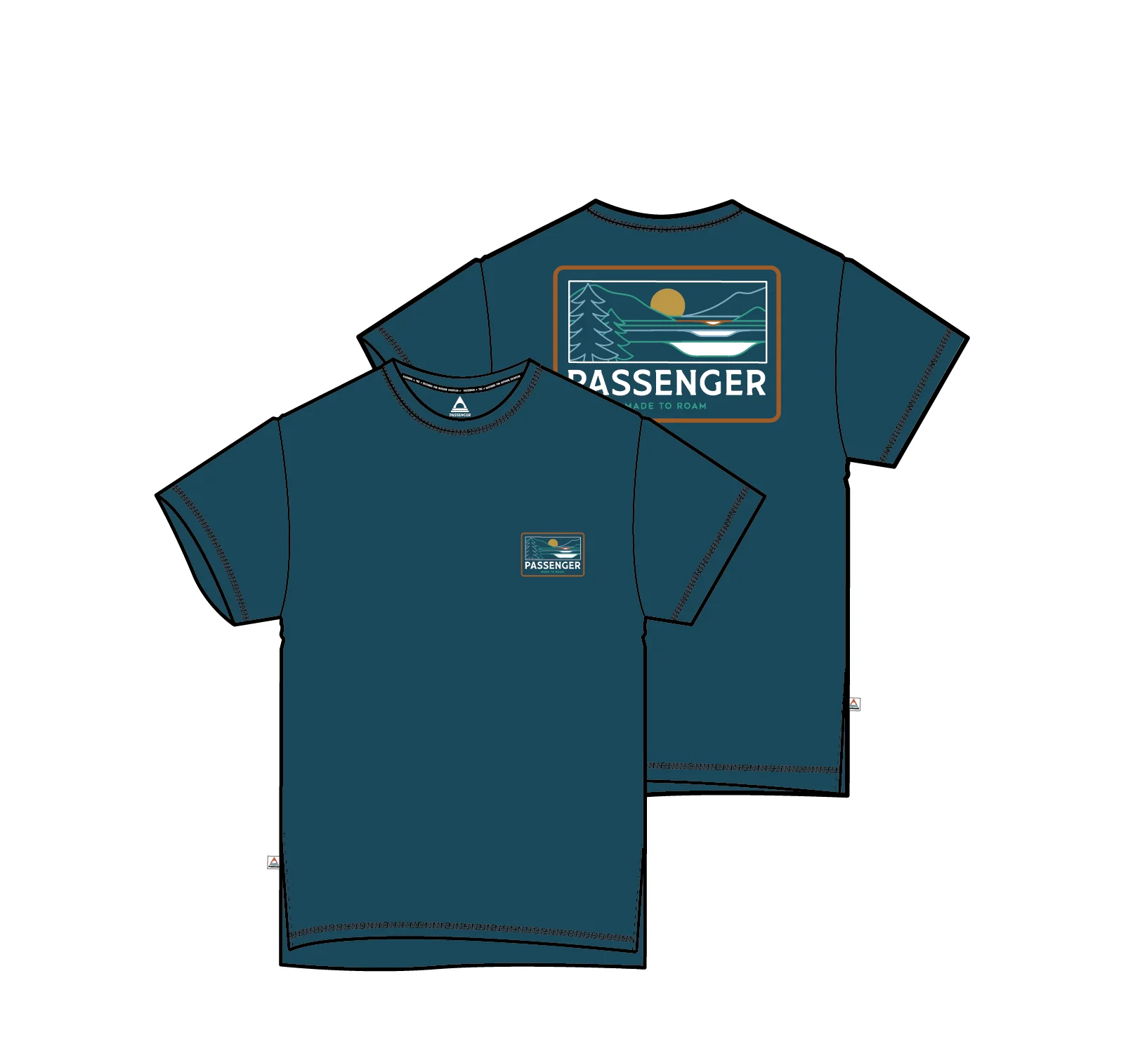 Roamer Herren Drirelease® Active T-Shirt - Tidal Blue – Bild 8