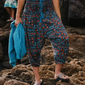 Daylily Lockere Hose - Elementar Geo Schwarz