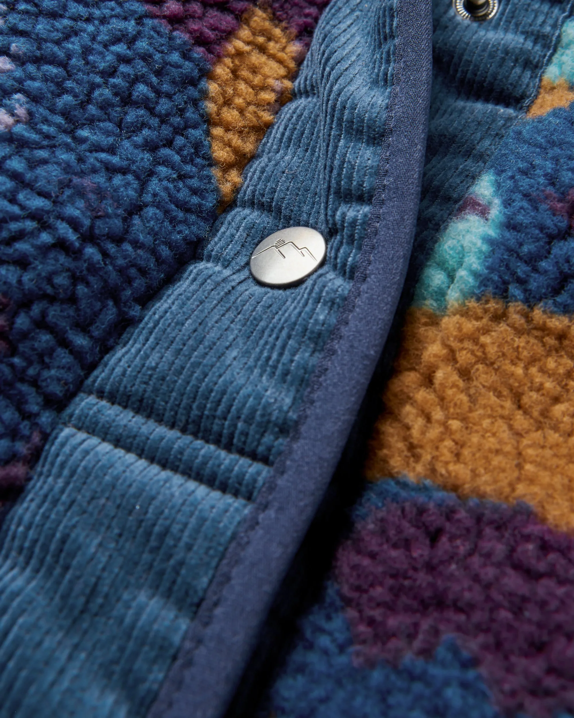 Clover Sherpa-Fleece - Tiefblaues Tarnmuster – Bild 7