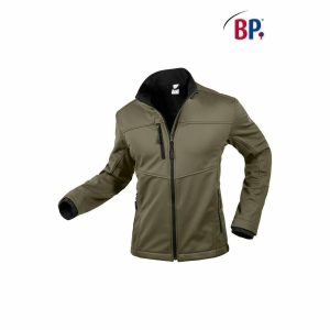 BP®  Softshelljacke 1696 oliv modern fit Softshell Herrenjacke