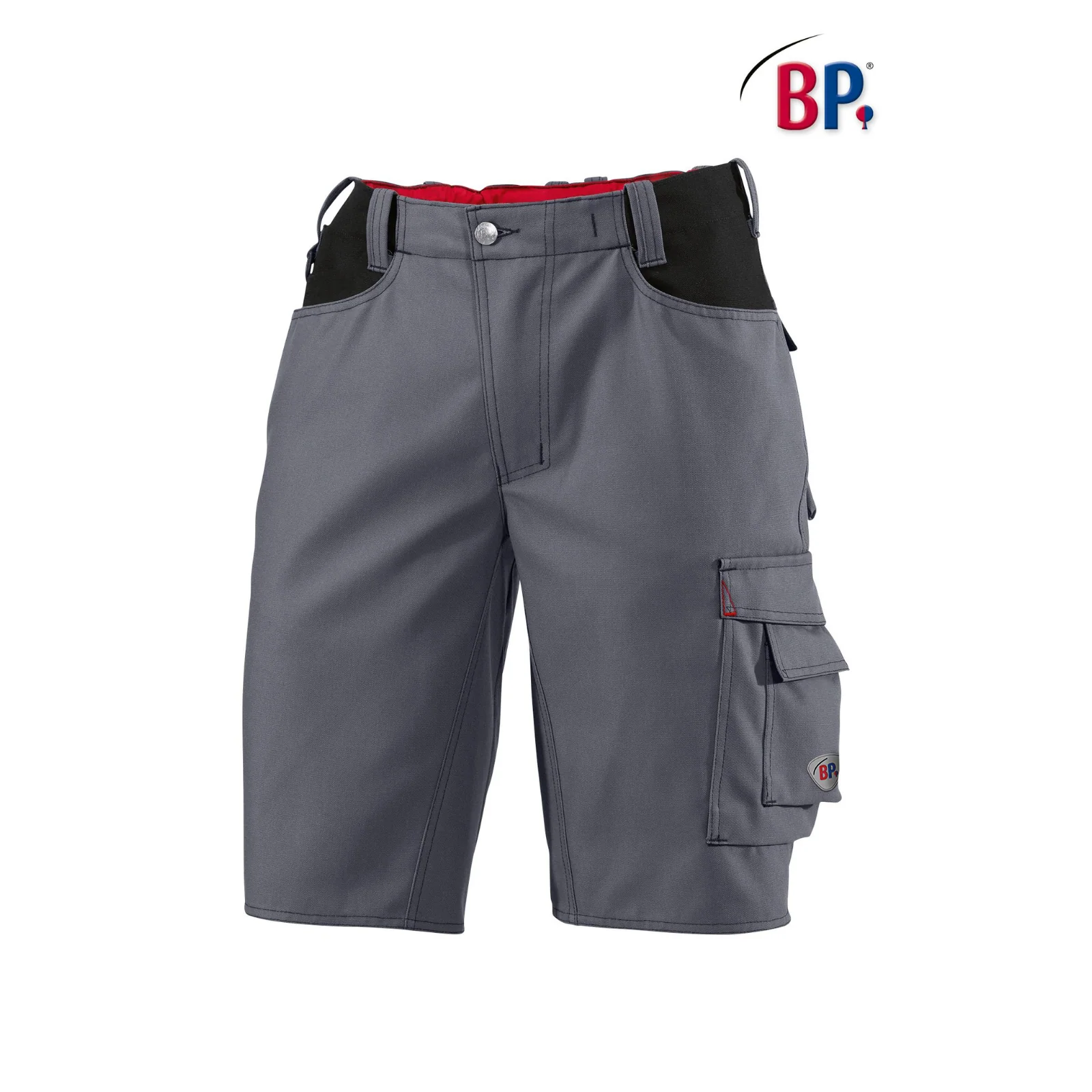 BP® strapazierfähige Shorts 1792 dunkelgrau/schwarz modern fit Herren Arbeitshose – Bild 2