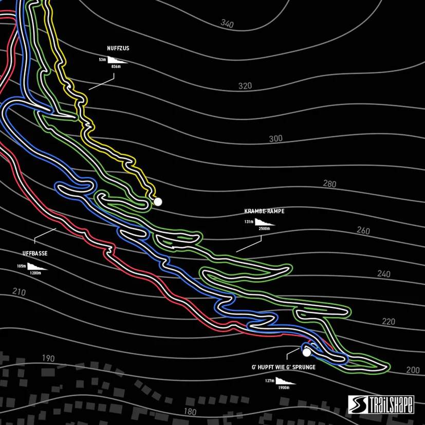 Flowtrail Mosbach Baden-Württemberg Germany 30x40cm – Bild 3