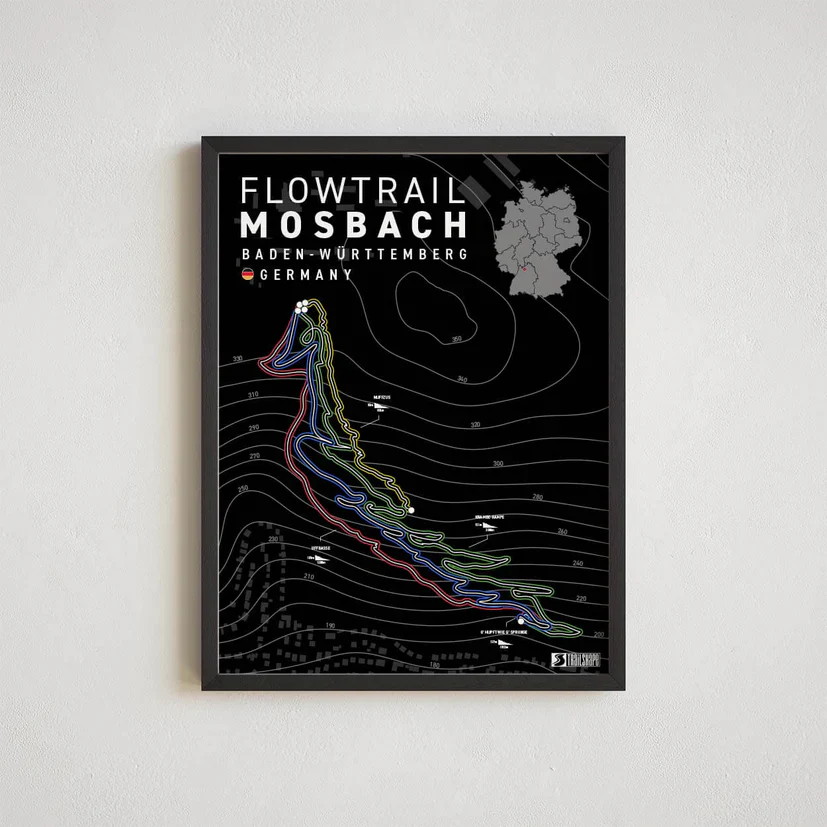 Flowtrail Mosbach Baden-Württemberg Germany 30x40cm – Bild 4