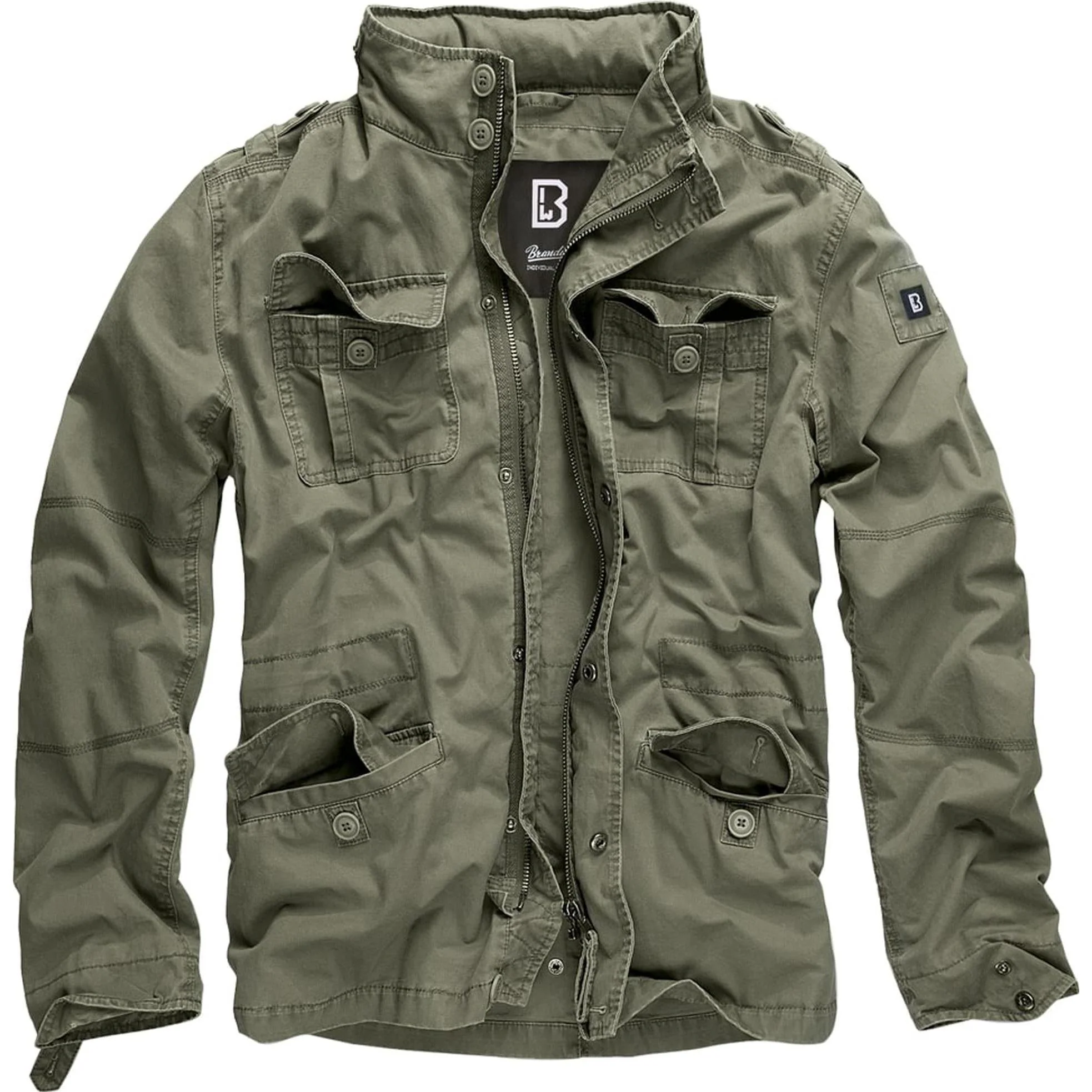 Brandit Britannia Jacket 3116 olive Herren Jacke Army Feldjacke – Bild 2
