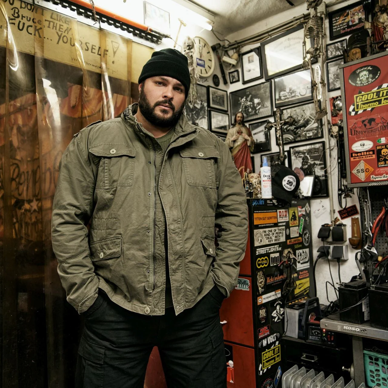 Brandit Britannia Jacket 3116 olive Herren Jacke Army Feldjacke – Bild 3