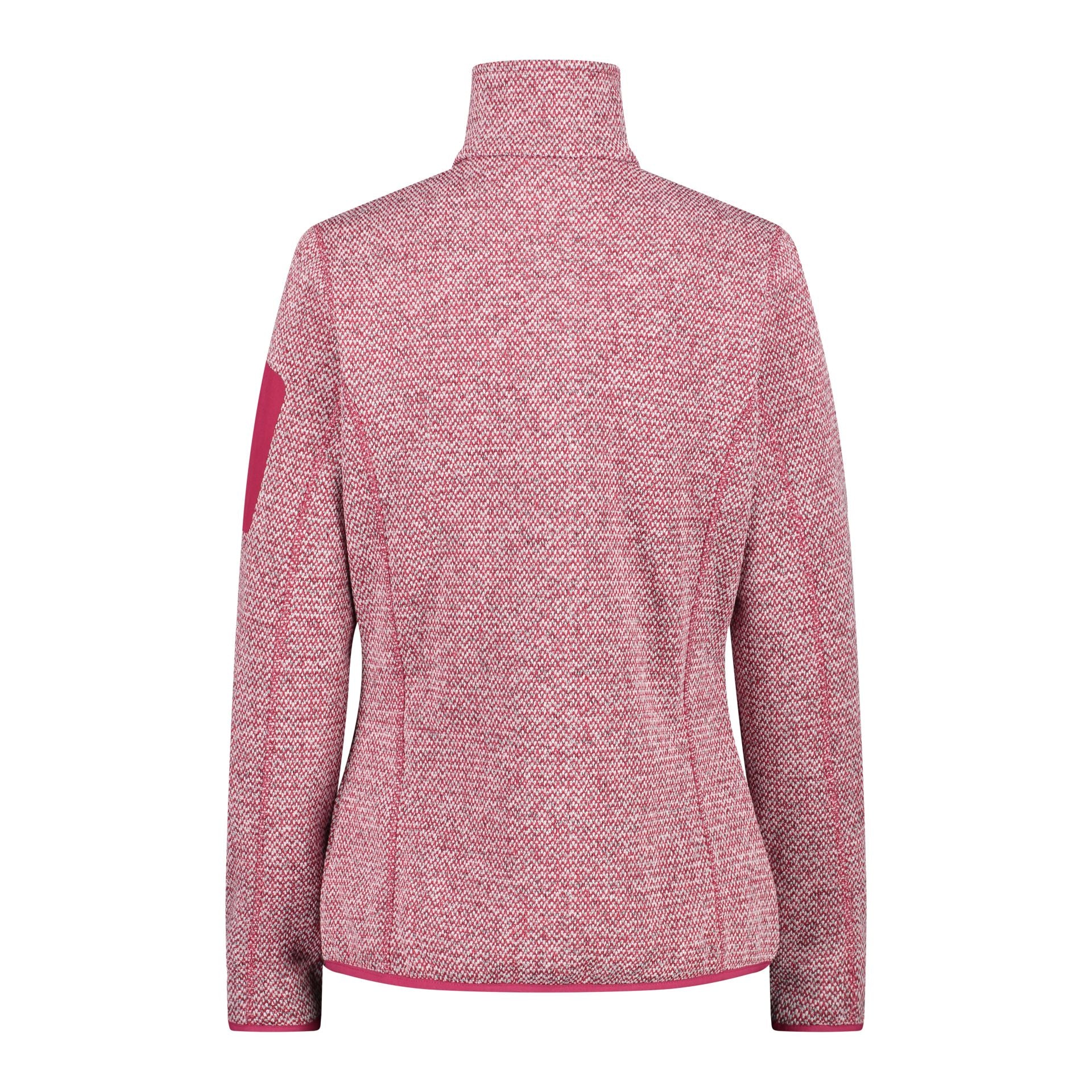 CMP Damen knitted melange Fleecejacke 3H14746 fucsia-bianco – Bild 3
