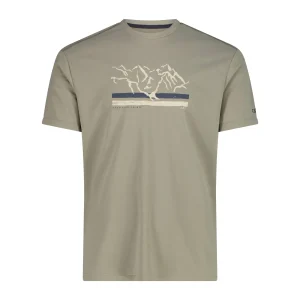 CMP Herren Pique Shirt Man T-Shirt  30T5057 sage Adventure Print