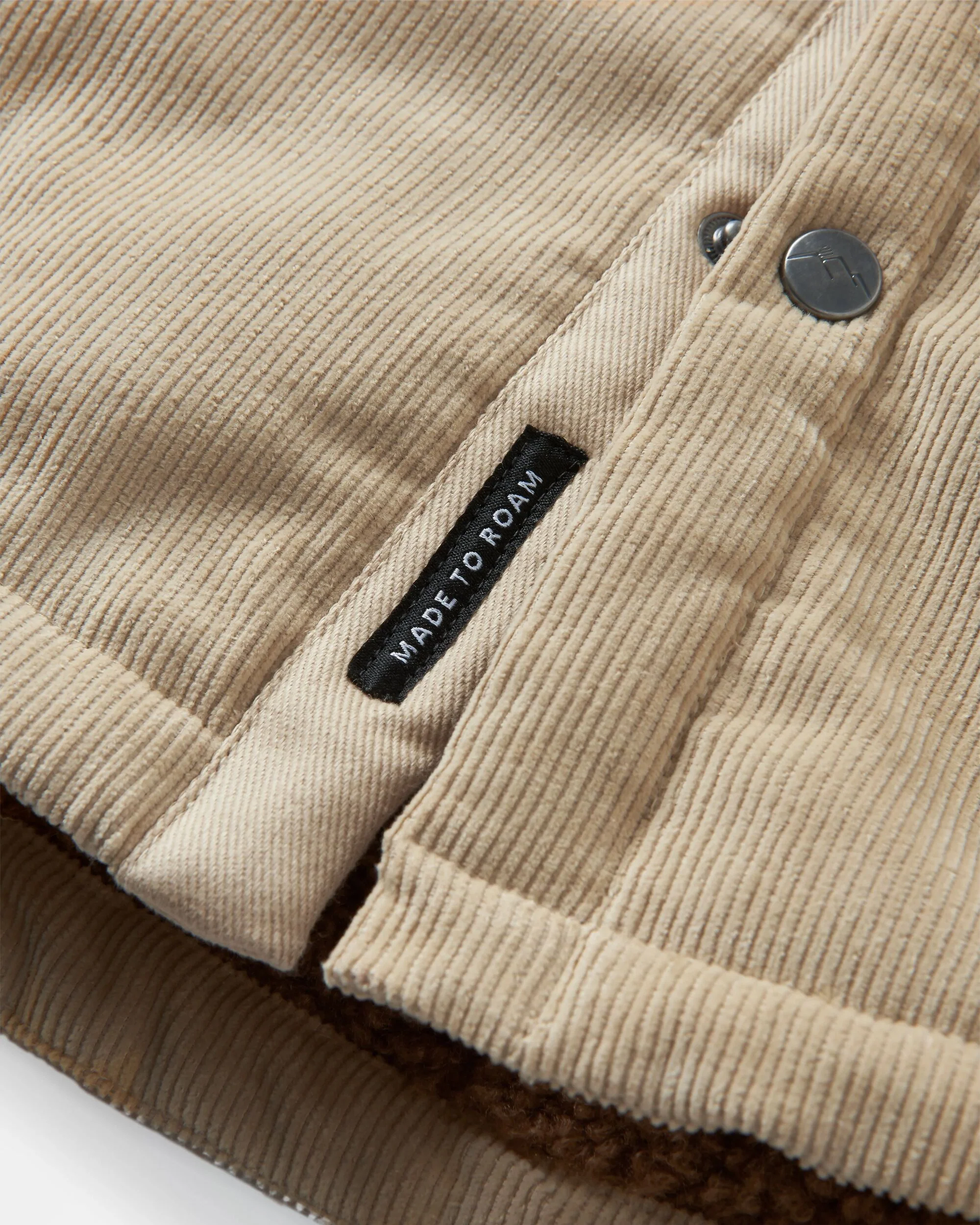 Kodiak 3.0 Sherpa-gefüttertes Cord Überhemd - Stein – Bild 8