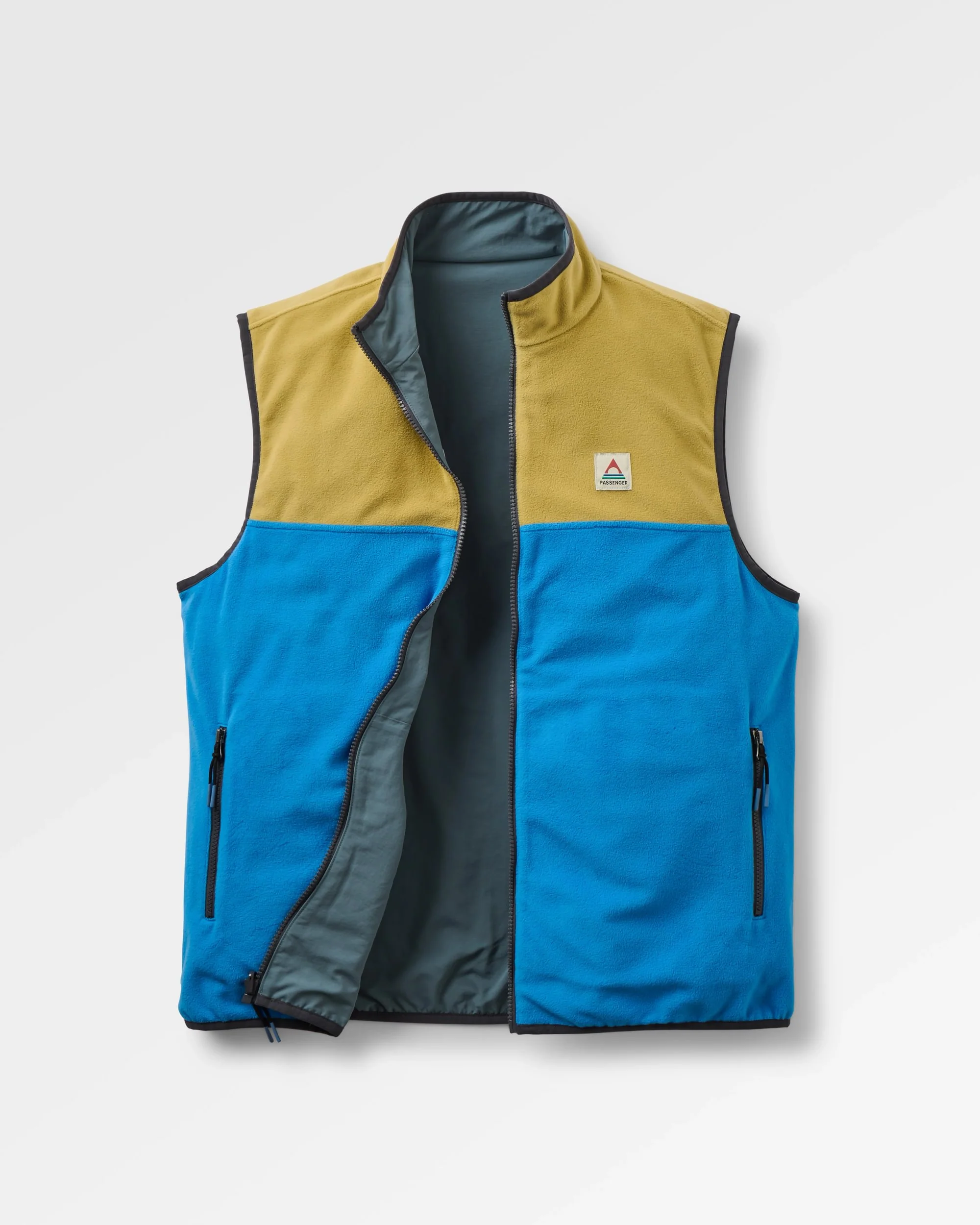 Set Off Reversible Polartec Fleece Top - Warmes Beige/Marineblau – Bild 2