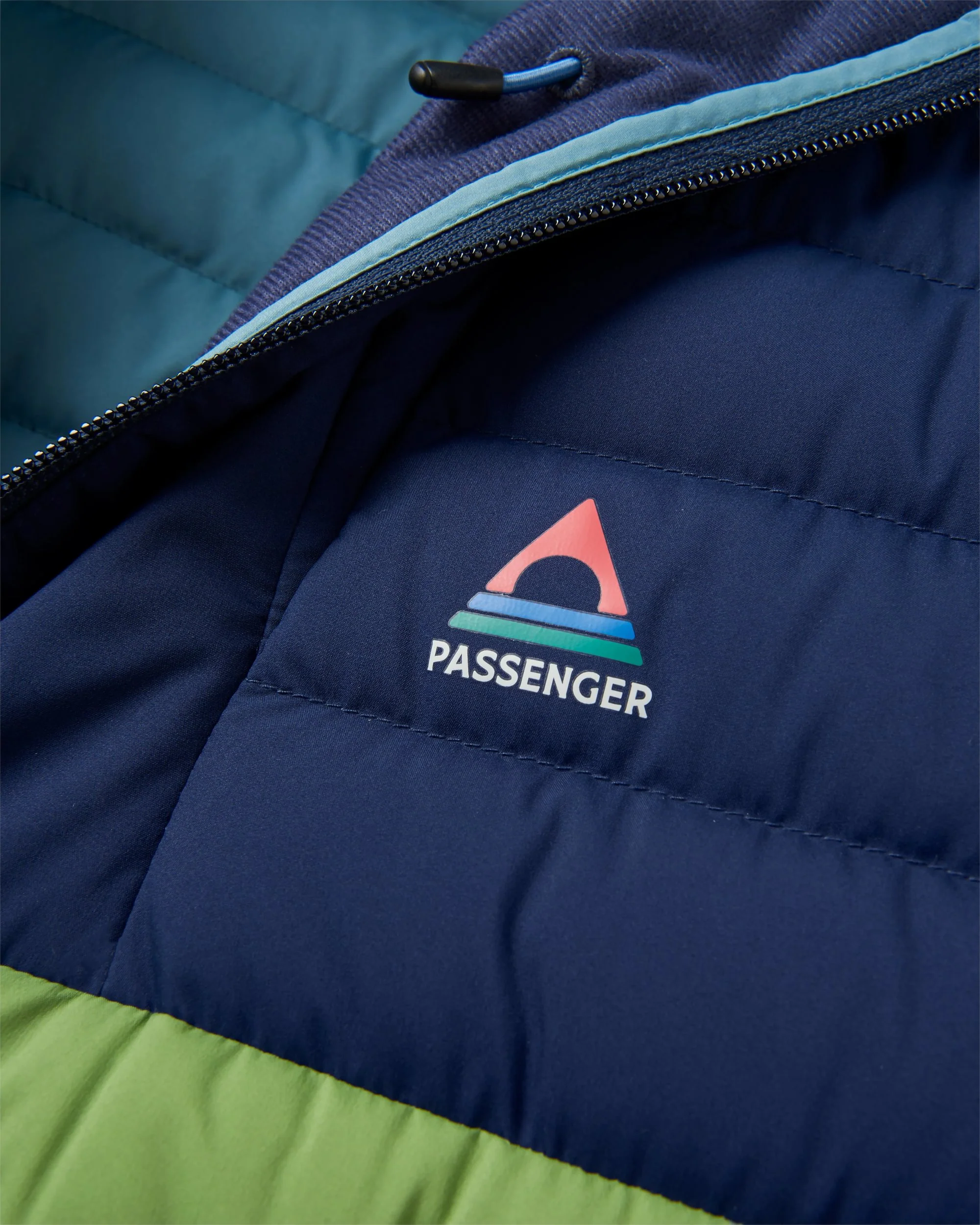 Ashland Down Jacke - Dunkles Marineblau/Birnengrün – Bild 9