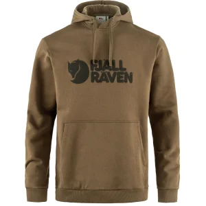 Fjällräven Logo Hoodie 84144 wood brown Herren Kapuzenpullover Sweater
