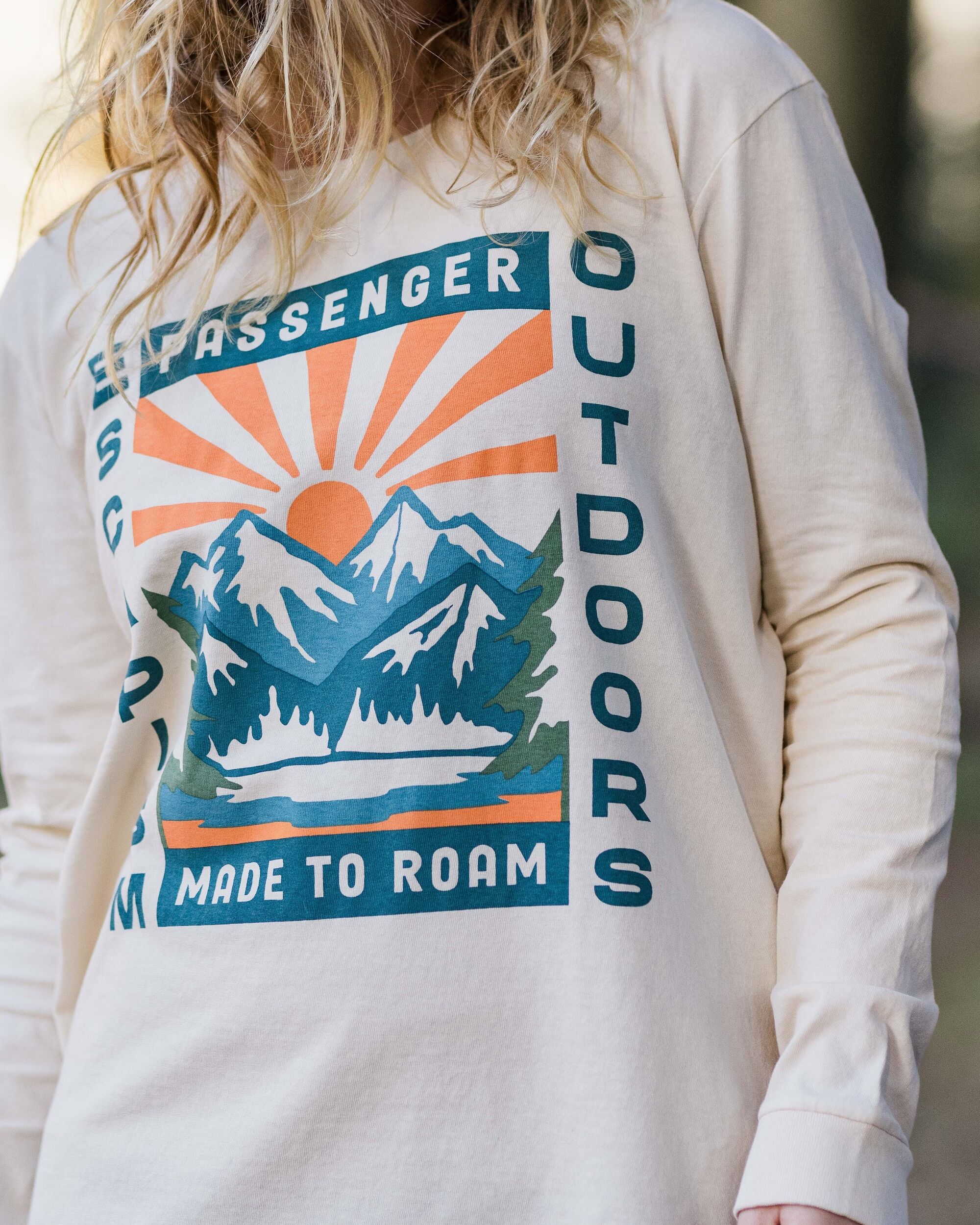 Solitude Baumwoll-Oversized-Langarmshirt - Birke – Bild 3