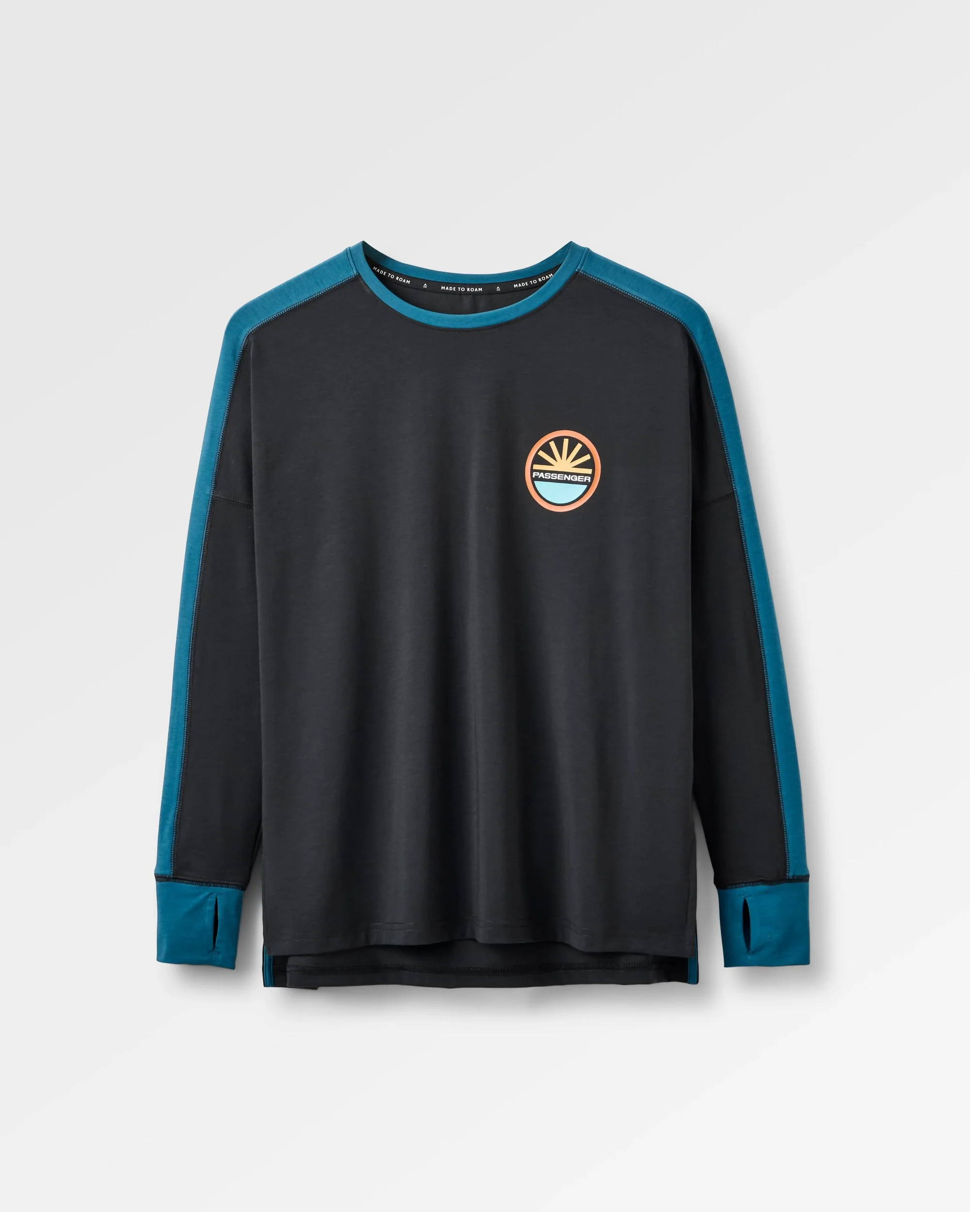 Chase The Light Active Langarmshirt - Schwarz – Bild 2