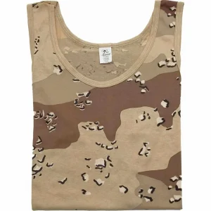 MIL-TEC US Tank Top 6-col. desert Shirt Achselhemd Trägershirt  Muskelshirt