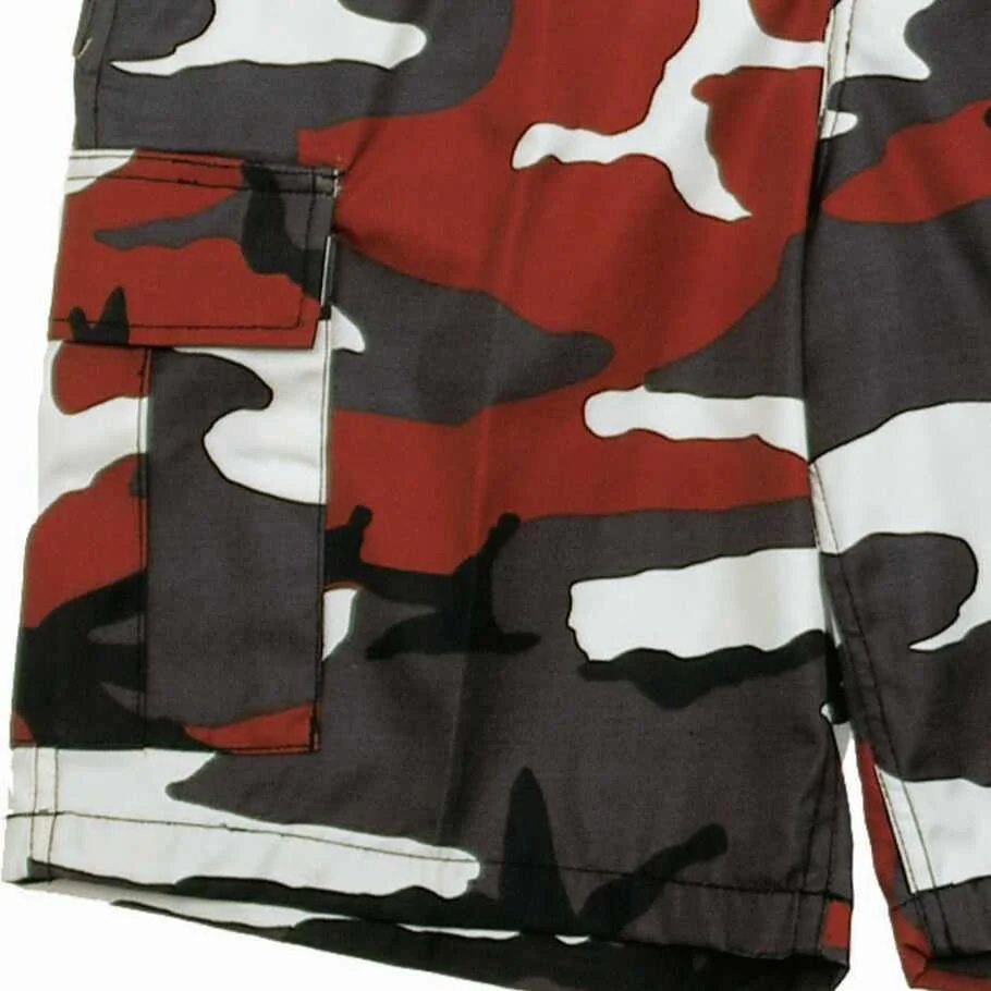 Mil-TEC Bermuda T/C red camo kurze Hose Military Shorts Bermudas Tarnhose – Bild 3