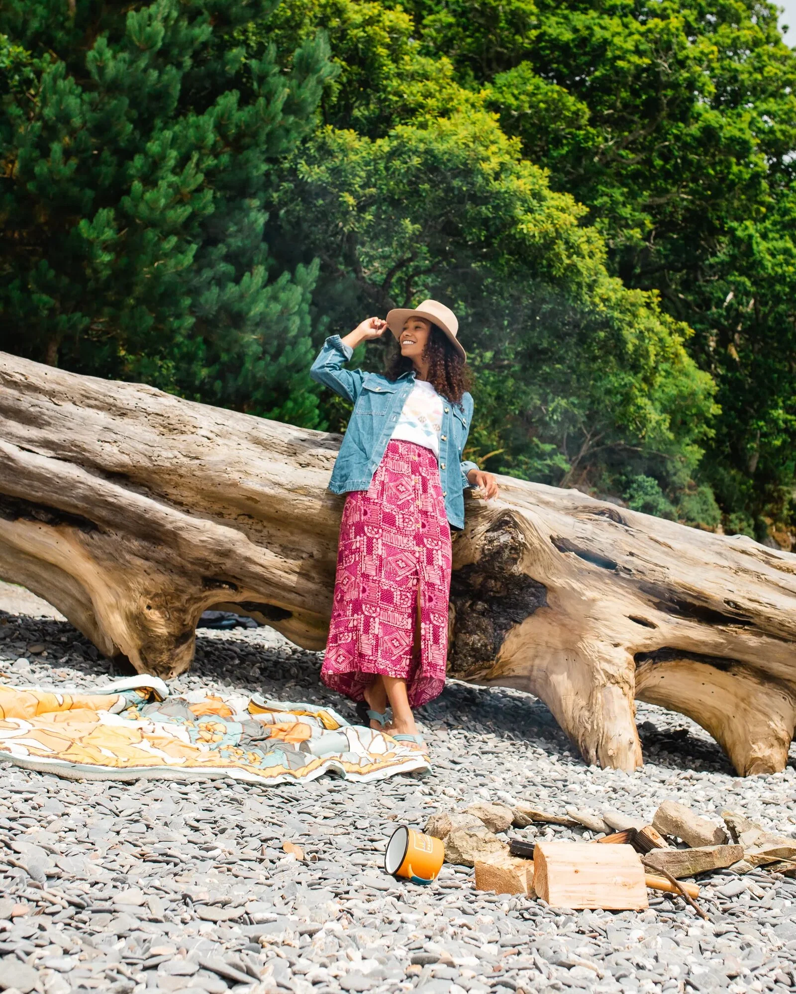 Hannah Rock - Vintage Patchwork Wein – Bild 2