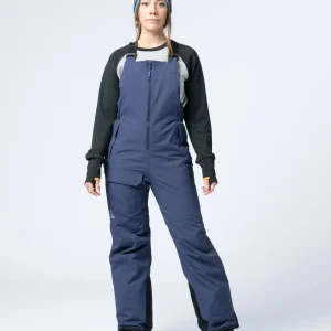 Snowscape Isolierte Latzhose für Damen - Tiefes Marineblau
