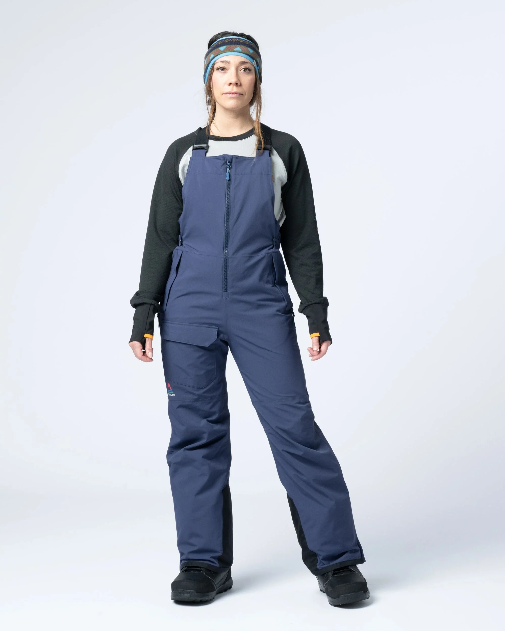 Snowscape Isolierte Latzhose für Damen - Tiefes Marineblau