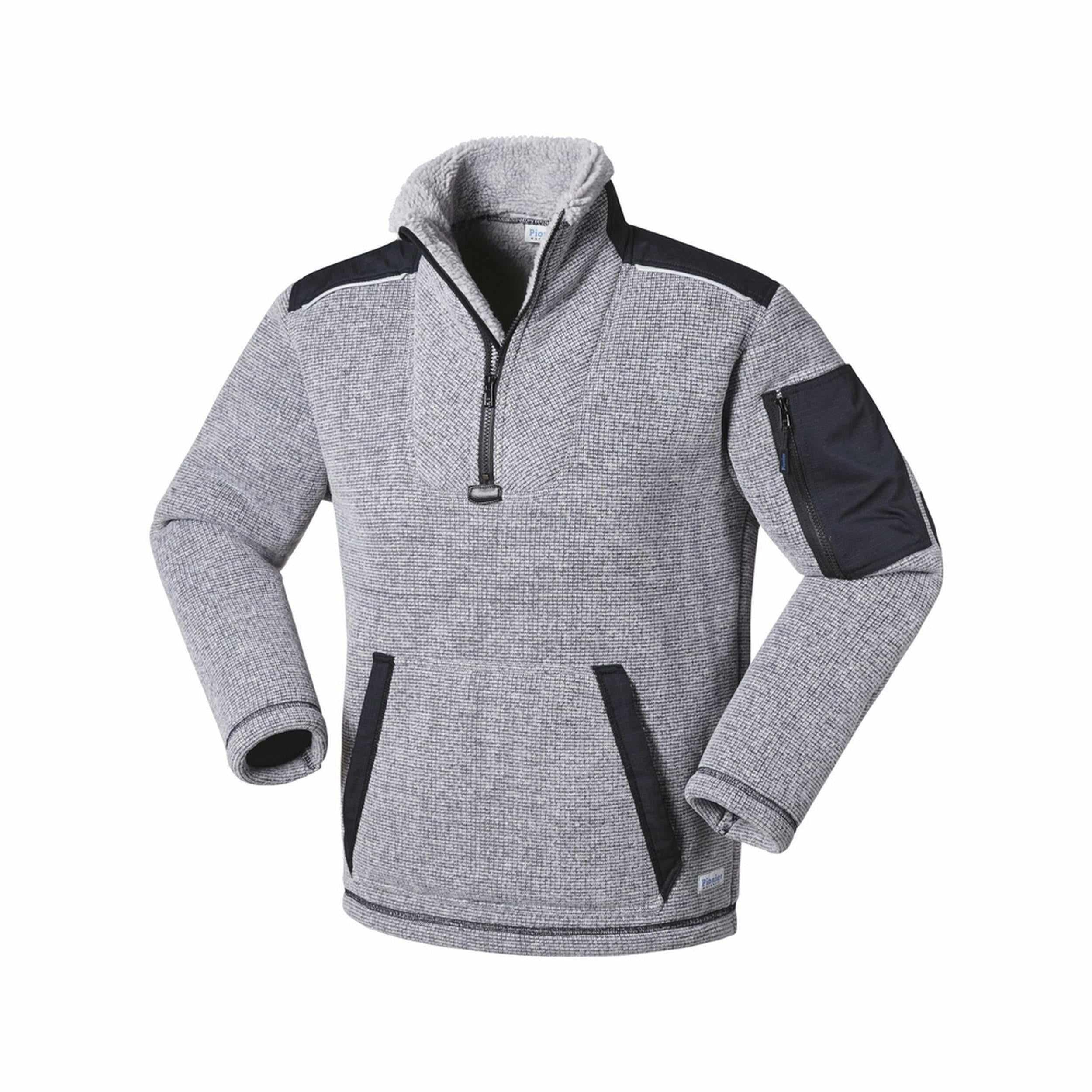 Pionier Workwear Wirkflor Troyer W0 82001 hellgrau Teddy Webpelz Pullover