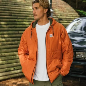 Dylan Isolierte Jacke mit Reißverschluss - Gebranntes Orange