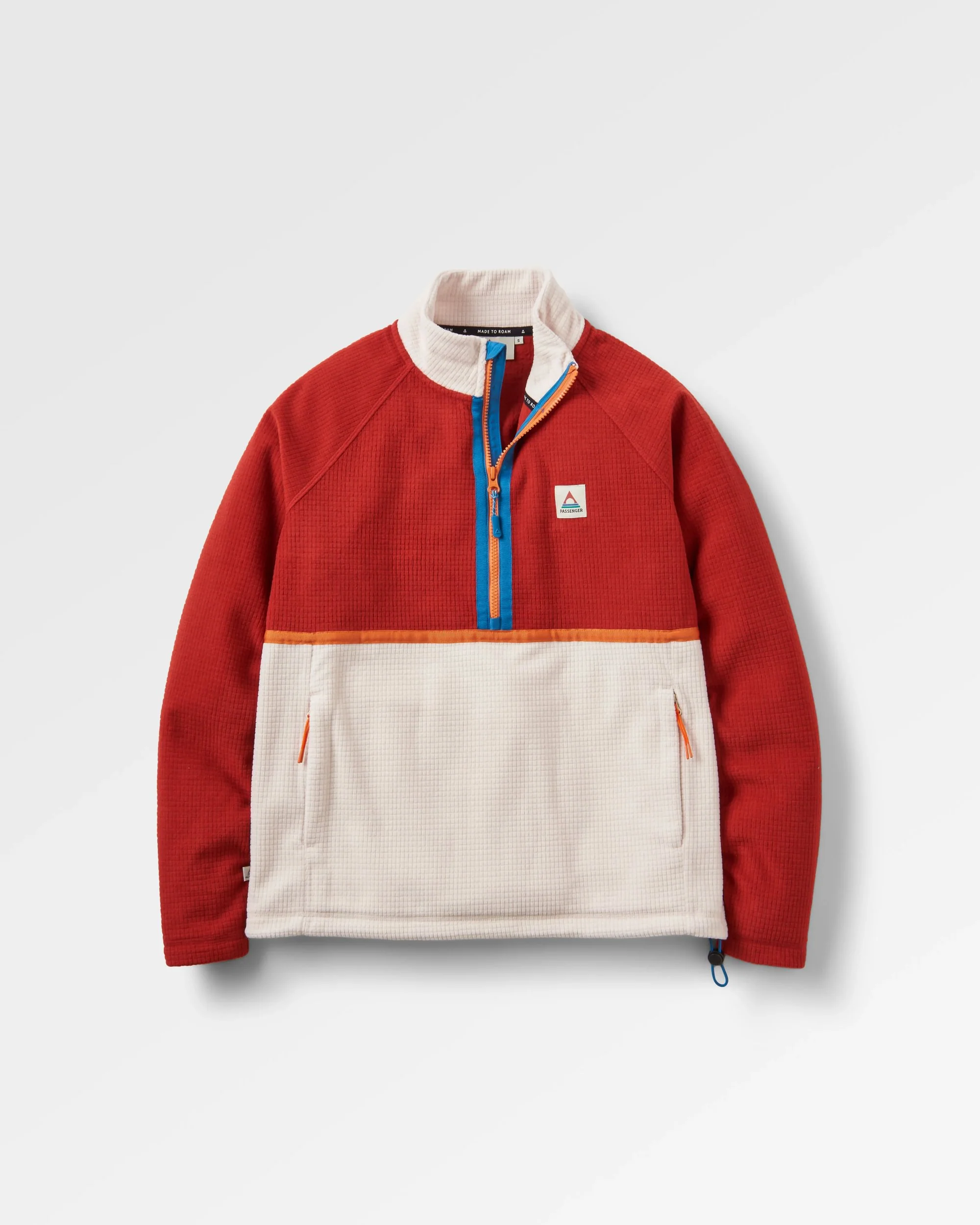 Off Trail Grid-Polarfleece - Rotocker/Birke