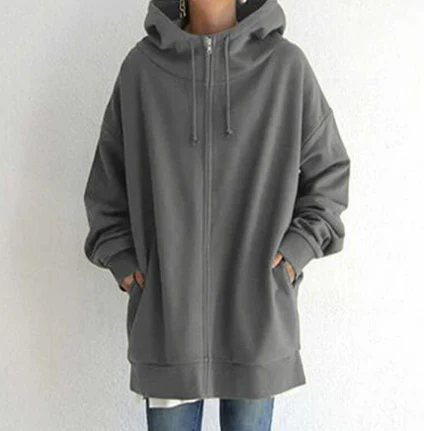 Damen-Hoodie mit Reißverschluss - Herbst/Winter – Bild 7