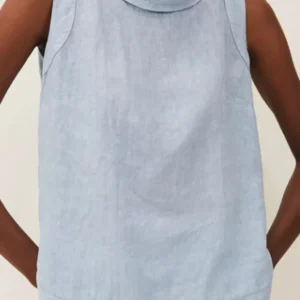 Kurzarmbluse mit Rundhalsausschnitt - Atmungsaktiver Sommerstoff