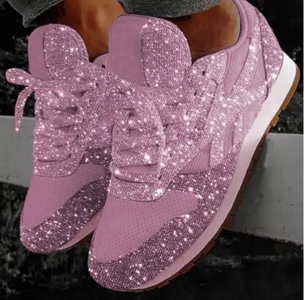 Glitzersneaker mit Pailletten - bequeme Trendschuhe – Bild 4
