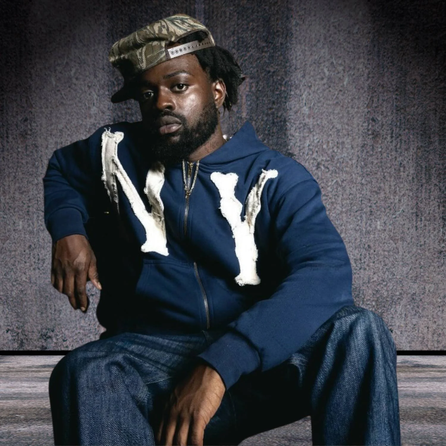 Unisex Kapuzenpullover mit Stickerei und verstellbarer Kapuze – Bild 3