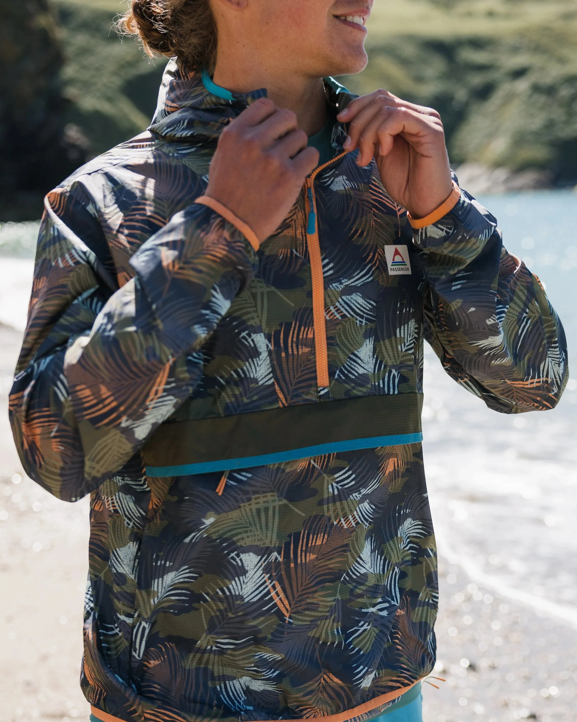 Gusto Windshell Anorak - Palm Camo Aprikose – Bild 2