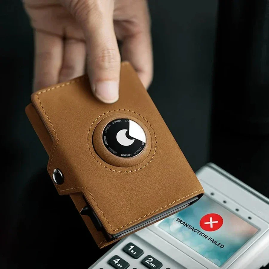 Herren RFID Geldbörse mit Münzfach – AirTag Wallet Schlank Minimalistisch mit Tracking Funktion – Bild 6